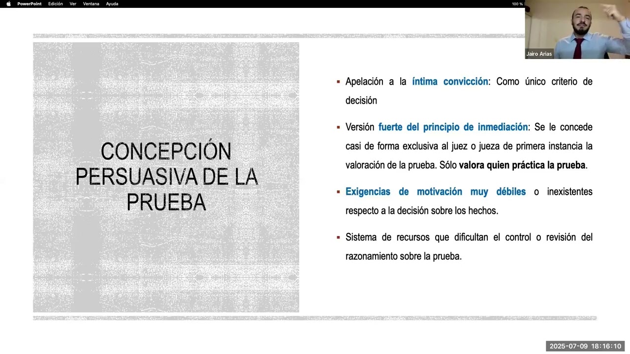 Valoración racional de la prueba testimonial: Una mirada crítica al principio de inmediación.