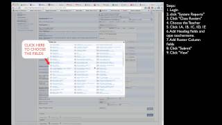 PowerSchool Admin - Print Class Lists