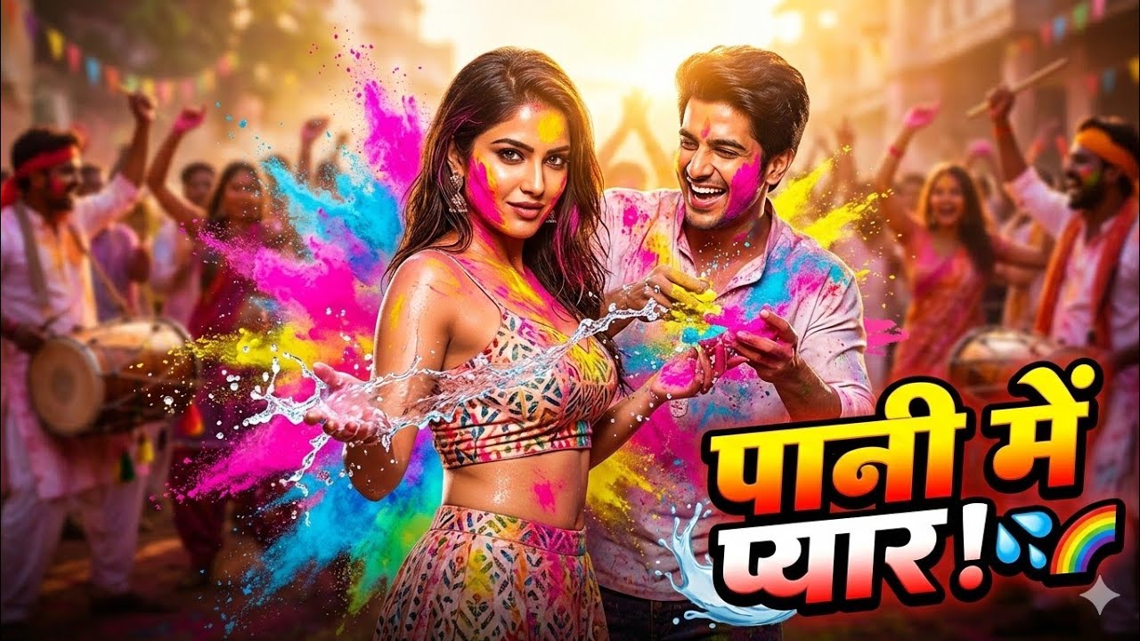 पानी में प्यार! 💦🌈 | Holi Romantic Dance Song 2026 | Holi Dance Song | Holi Song | Rang Barse