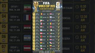 🔥 FIFA World Cup 2026 Today Matches  15 June 2026 Full Schedule ⚽