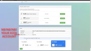 Ecex Exchange - How To Deposit Stellar-based tokens