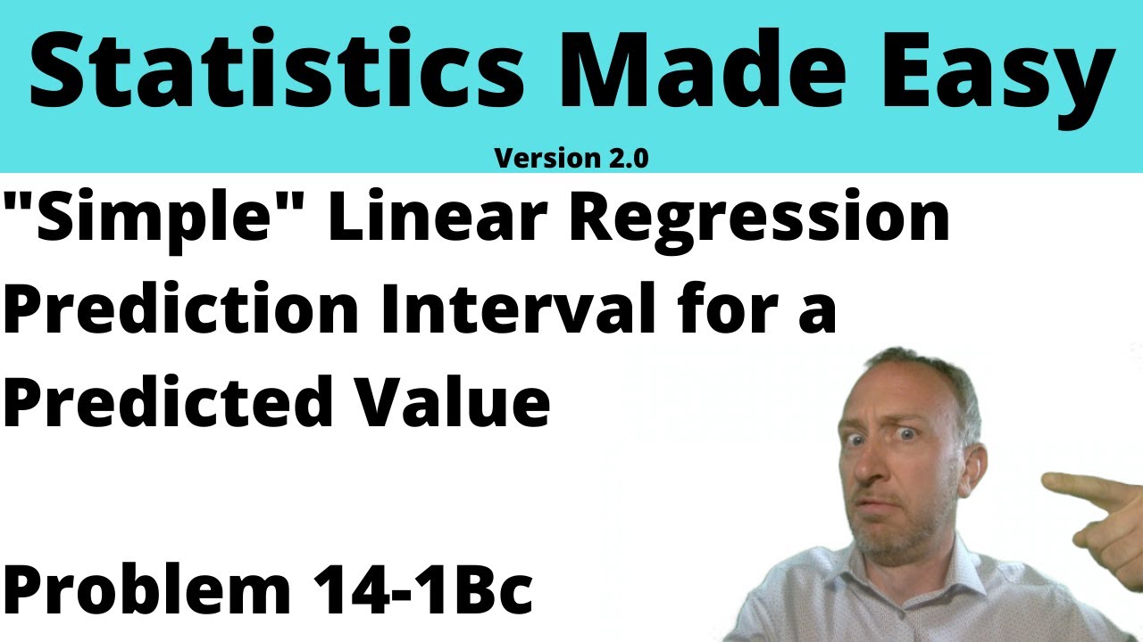 Statistics Module 14 V2 - Simple Linear Regression, Problem 14-1Bc ...