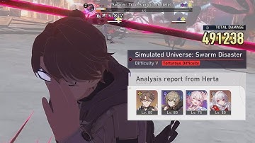 [ Honkai: Star Rail ] Simulated Universe | Swarm Disaster Difficulty V Auto-Run