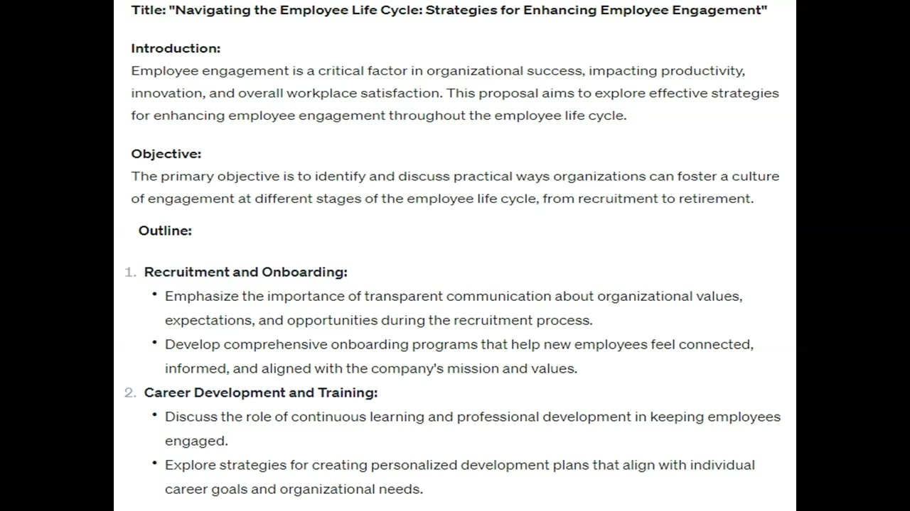 Managing careers and retention  Employee life cycle career management topic proposal
