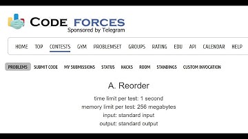A. Reorder || Codeforces Round #678 (Div. 2)