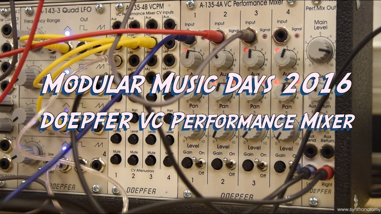Modular Music Days 2016 - Doepfer A-135-4A VC Performance Mixer