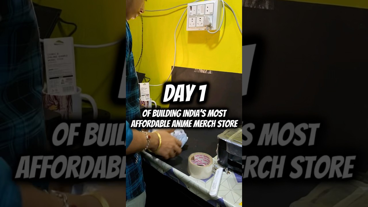Building India’s 🇮🇳 most Affordable anime merch store “Day 1”