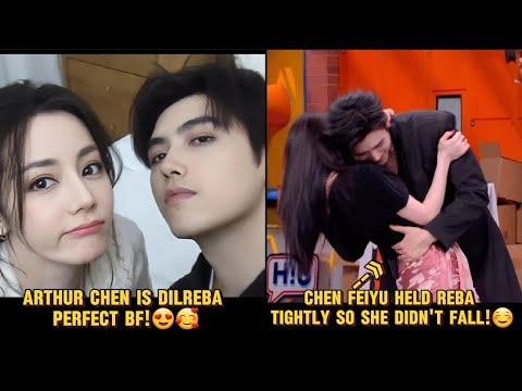 Dilraba feels the sweet side of Chen Feiyu!😌❤ #dilraba #chenfeiyu