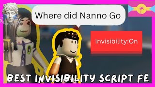 [BEST] FE INVISIBILITY SCRIPT (CAN GET GUN WHILE INVISIBLE,NOT COINS) 🫥
