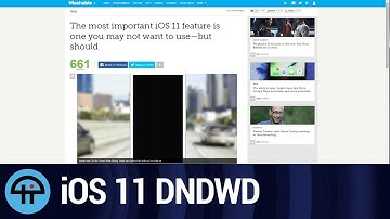 iOS11 Do Not Disturb While Driving