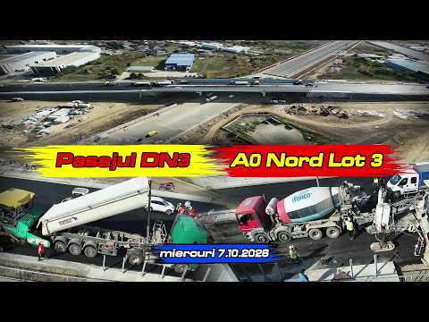 Pasajul DN3 peste A0 Nord Lot 3 | 7.10.2026 | 4K