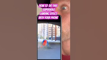 How to do a superhero landing effect with your phone (easy) #vfx #tutorial #capcut