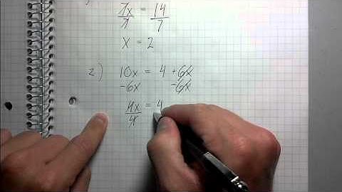 Solving Simple Equations - Best Explanation