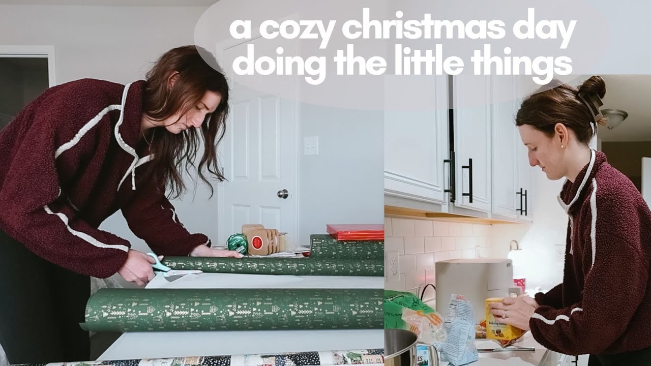 spending a cozy christmas day doing the little things
