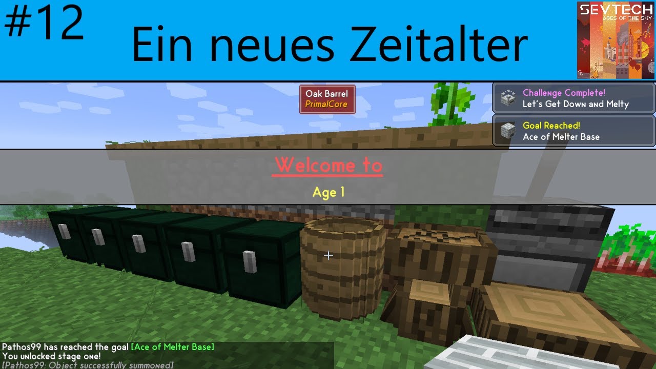 Minecraft SevTech Ages of the Sky #12 | Ein neues Zeitalter | Minecraft ...