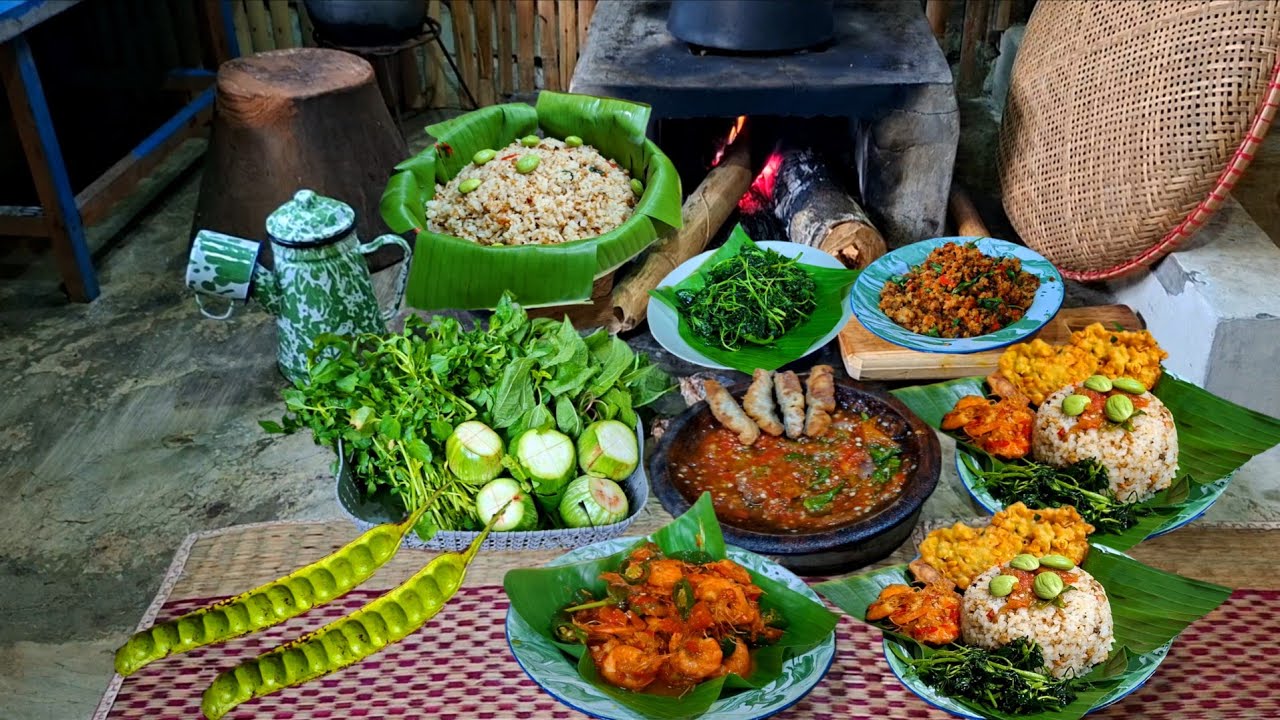 MENU KHAS SUNDA MENGGODA DIJAMIN NGALIMED‼️NASI TUTUG ONCOM,GENJER UDANG,SAMBEL PETE,JUKUT GORENG