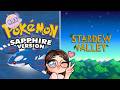 MY FIRST SUBATHON!!! day 2 part 2 | pokemon sapphire nuzlocke, words on stream, and stardew valley!