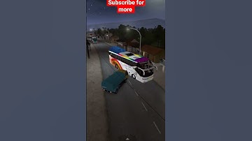 #shorts | SR2 XHD Full pack Bus Mod for Bussid | Driving at night | Android game | 3d game | bus mod