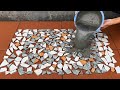 Amazing Idea From Bottle Caps And Tile Ceramic. Making A Coffee Table And Flower Pots So Easy