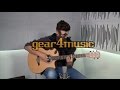 Deluxe Single Cutaway Electro Acoustic Guitar by Gear4music, Padauk