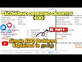 EOQ Simple Problems explained in Tamil | Cost Accounting | Economic order qnty | Material costing