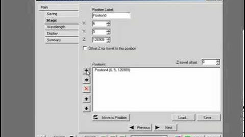 Controlling Stage Positions in Metamorph Software