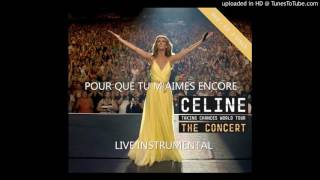 Pour Que Tu M'aimes Encore (Instrumental Live - Taking Chances Tour) Resimi