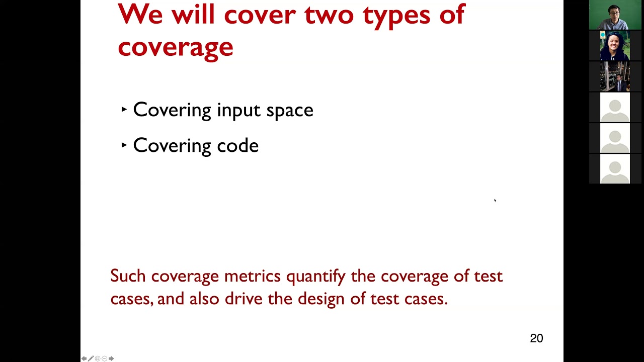 Week10-1. Test coverage (input space coverage)