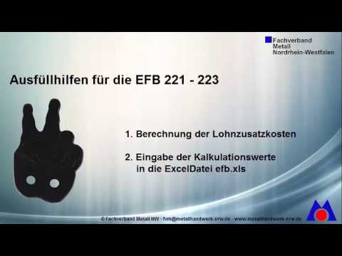 Ausfullhilfe Fur Efb 221 223 Youtube