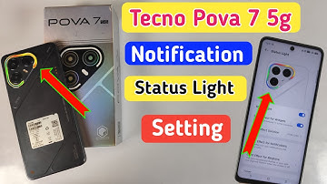 Tecno pova 7 status light setting / Tecno pova 7 notification light / flashlight setting