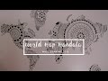 World map mandala draw  koeffie