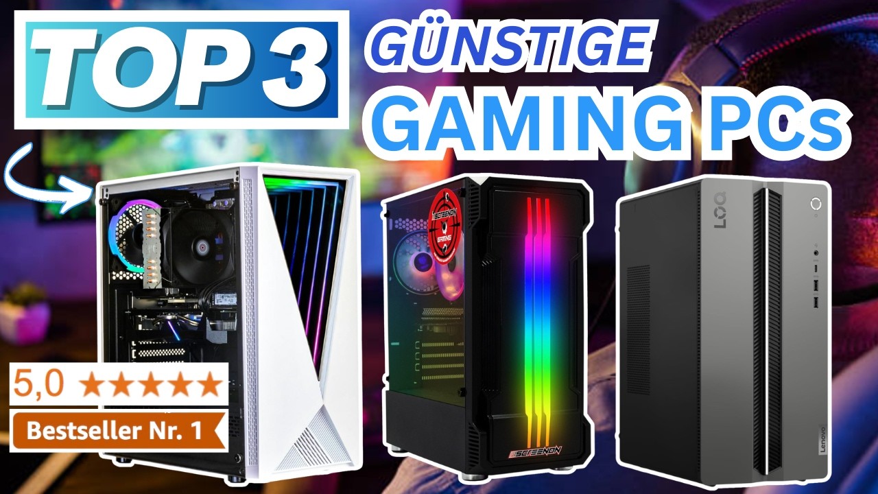 Günstige GAMING PCs kaufen 2026 | Top 3 Günstige Gaming PCs Vergleich