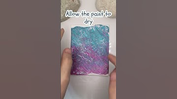 Applying the Dendritic Paint Technique to Polymer Clay  #earrings #polymereclay #polymerclayearrings