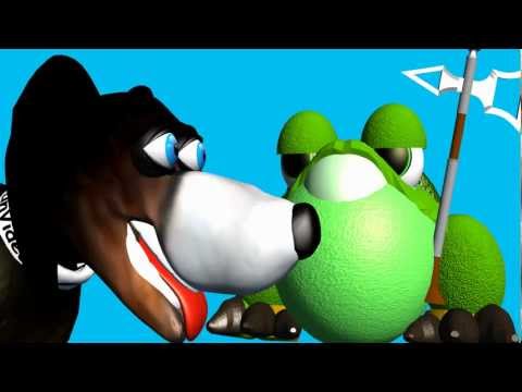 DOGGIES vs. FROGGIES ♫ 3D Game Animation ☺ Spoof Trailer of a non-existing Game ;-))