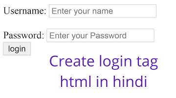 How to create login form in html using notepad @ html in hindi with lavyansh