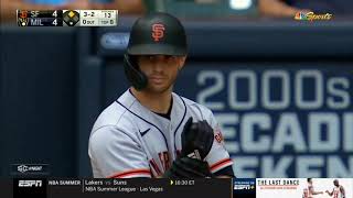 MLB GIANTS VS BREWERS 20210808