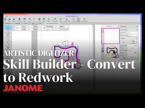 Artistic Digitizer: Skill Builders - Convert to Redwork
