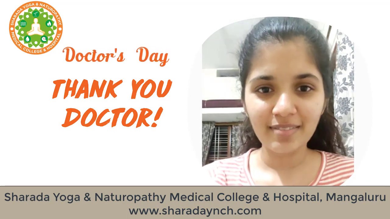 Thank You Doctor Doctor's Day at Sharada Yoga and Naturopathy