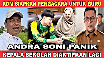 KDM TURUN TANGAN MASALAH SELESAI‼️ GUBERNUR BANTEN ANDRA SONI AKTIFKAN KEMBALI KEPALA SMAN 1 CIMARGA