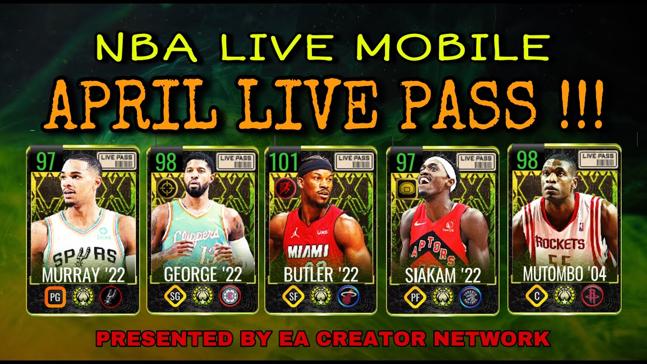 LIVE PASS GAMEPLAY ! 100 BUTLER , 97 PG13 , 97 MUTOMBO , 96 MURRAY and SPICY P ! NBA LIVE MOBILE !