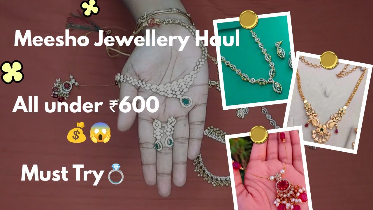 🥳 Meesho Jewellery Haul 💍| 😱 All Under ₹600 Only  | Budget Friendly Collection #shopping #jewellery