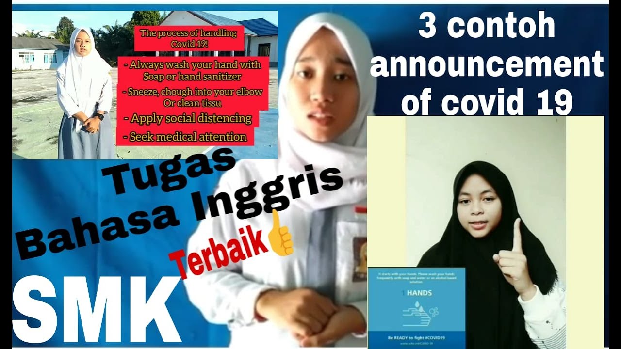 Contoh Announcement about covid 19 - YouTube