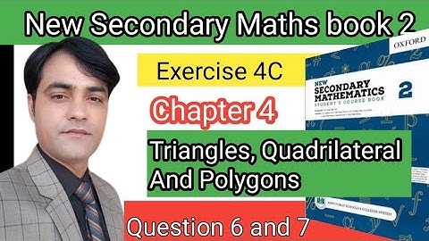 Exercise 4C, Q 6 to 8  II APS Maths  7th II New Secondary Maths Book 2 II Interior Angle Of Polygon