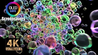 Celebrity Colorful Bubbles Moving Screensaver (No Sound) - 10 Hours - 4K - OLED Safe Net Worth