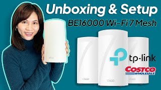#TPLink #Deco BE16000 Unboxing and Setup | 3Pack Mesh WiFi Router from Costco | WiFi 7