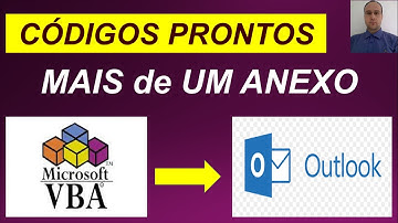 Enviar EMAIL pelo Excel com Códigos VBA e OUTLOOK - MAIS de UM ANEXO