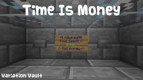 Minecraft Bukkit Plugin - Time Is Money- Give Players Money For being online!
