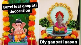 Diy Easy Ganpati Decoration Ideas At Homeganpati Aasan Making Ideas At Home