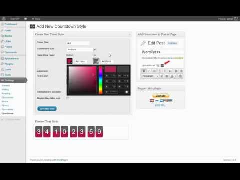 Wordpress Countdown Plugin