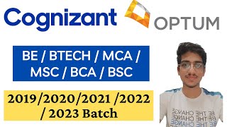 Cognizant Recruitment 2021 | Optum/Cognizant Off Campus Drive| Freshers Hiring 2021